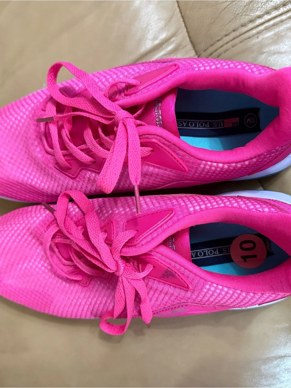 U.S. Polo Assn Fuel-M Hot Pink Teal Sneakers Women's Size 10 NWT